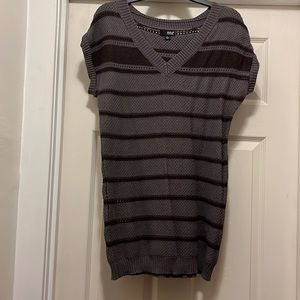 Large grey sweater tunic
